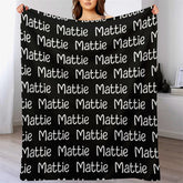 Lofaris Cute Design Customized Name Blanket For Family Gift